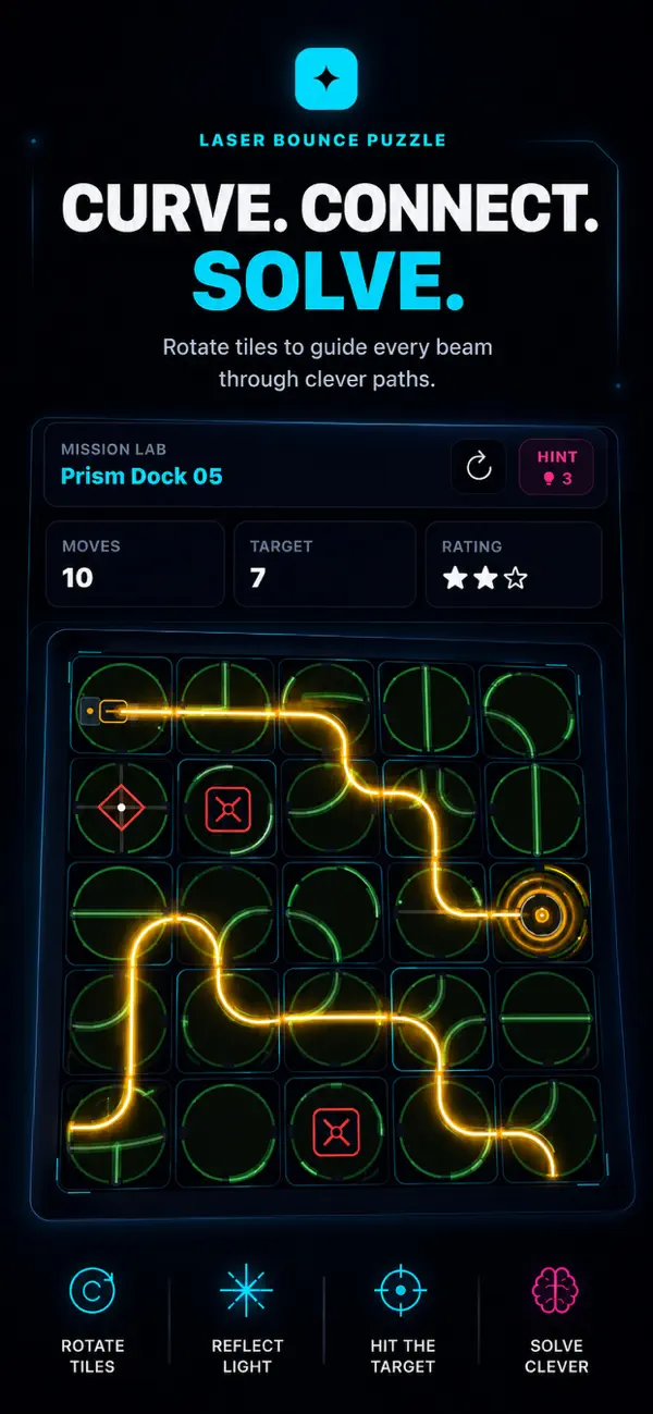 Laser Bounce Puzzle
