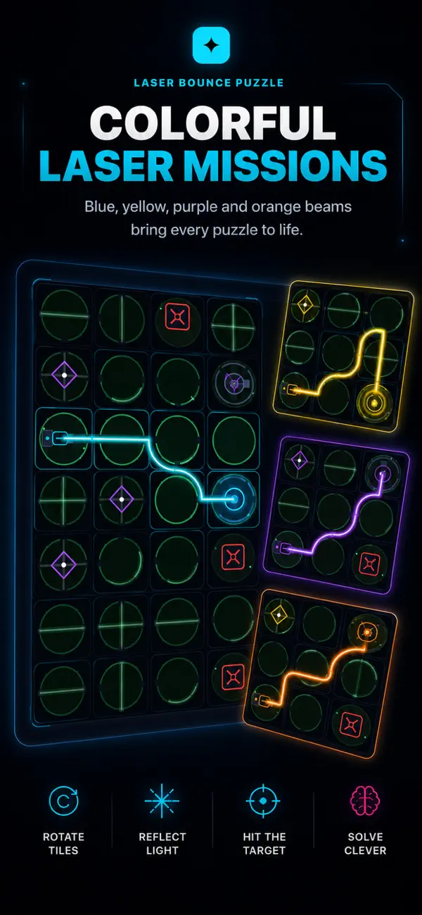 Laser Bounce Puzzle