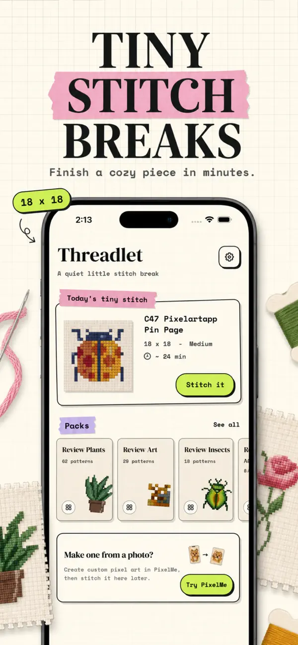 Cross Stitch Game Threadlet