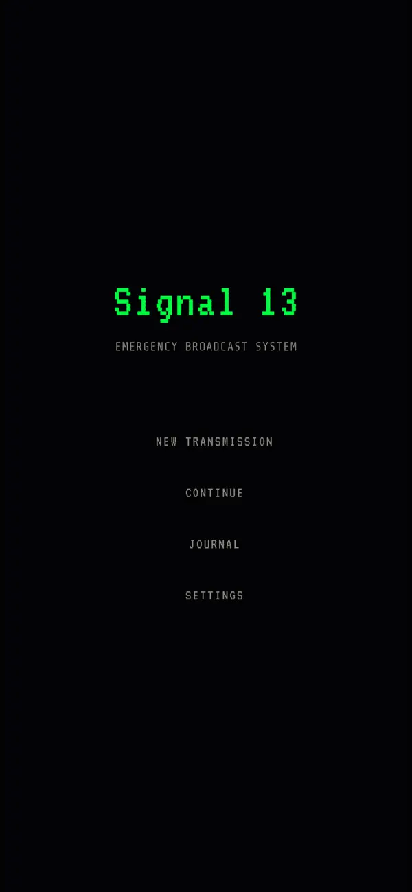 signal13: Horror Game