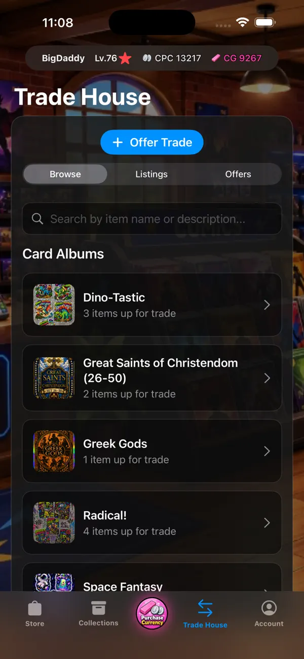 CardSavr: Card Collecting Game