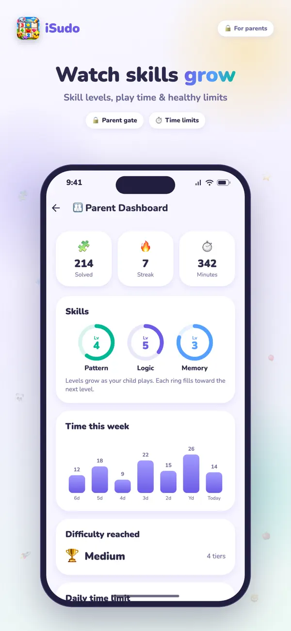 iSudo: Sudoku for Kids