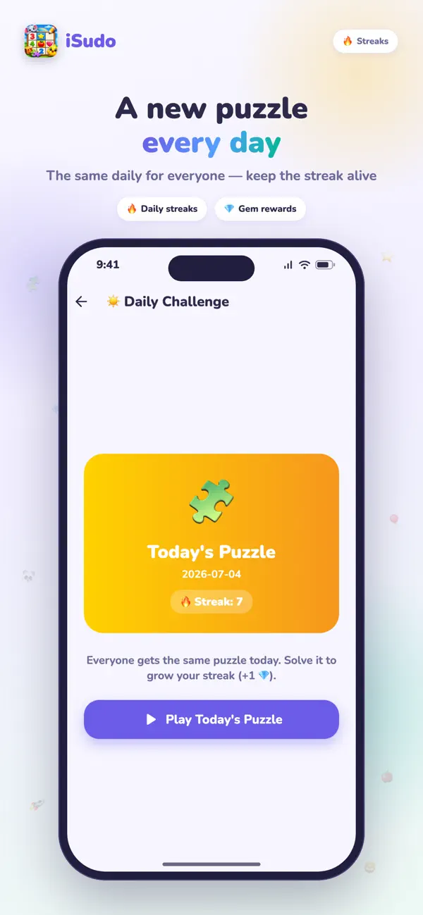 iSudo: Sudoku for Kids