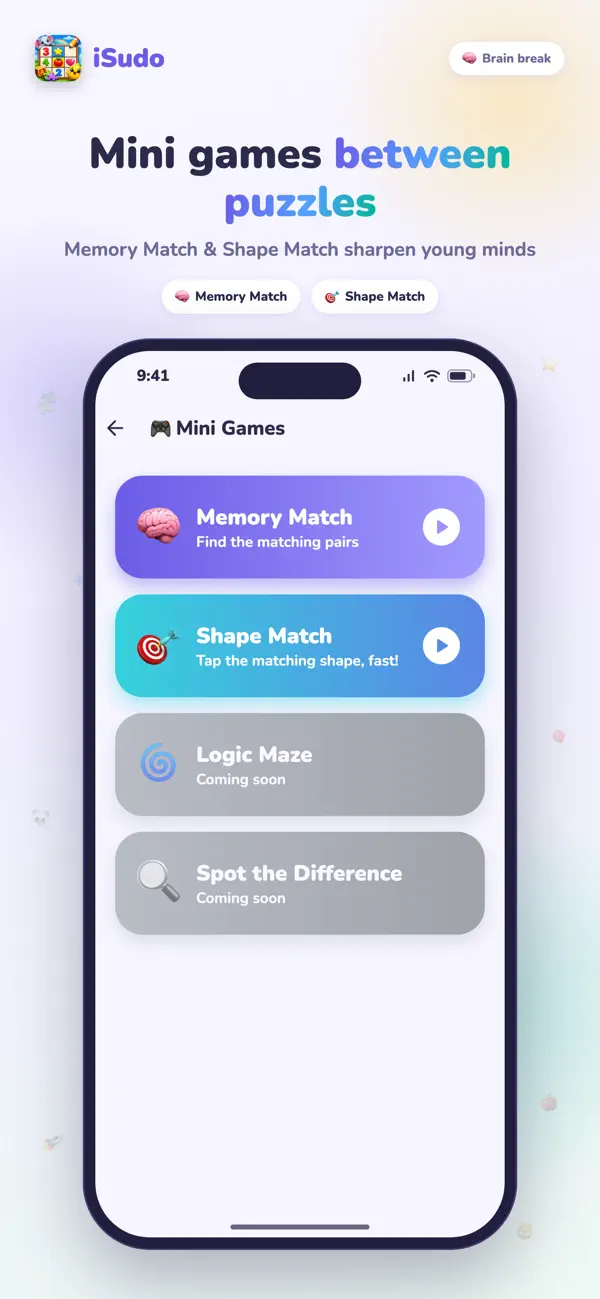 iSudo: Sudoku for Kids