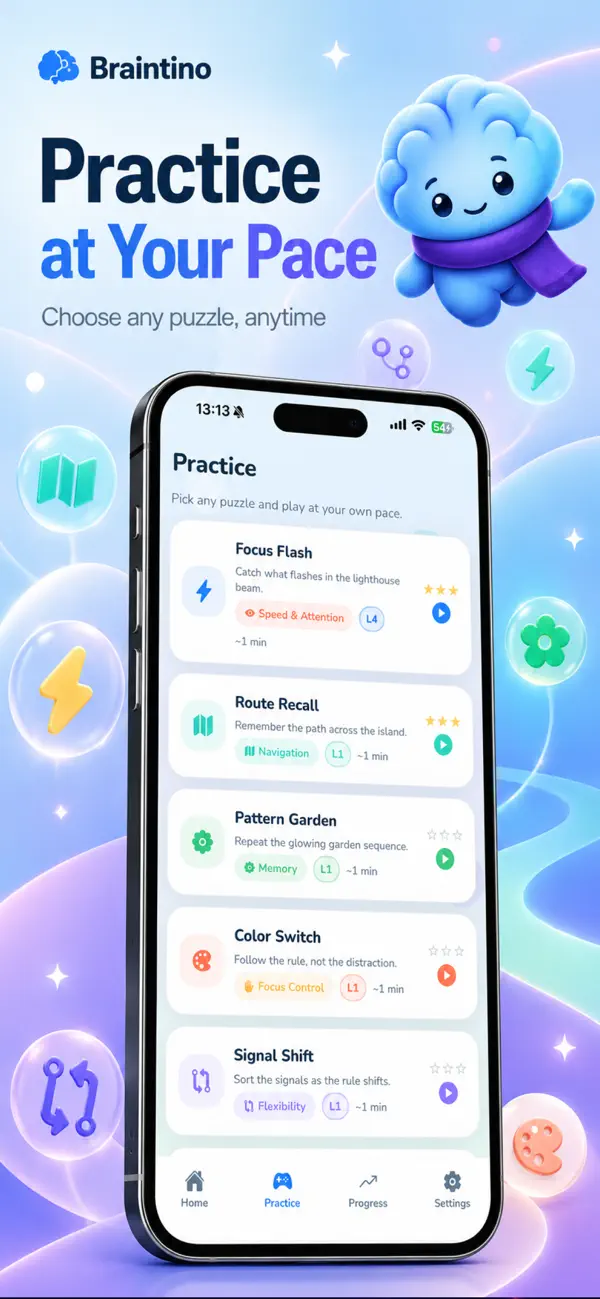 Braintino: Daily Brain Puzzles