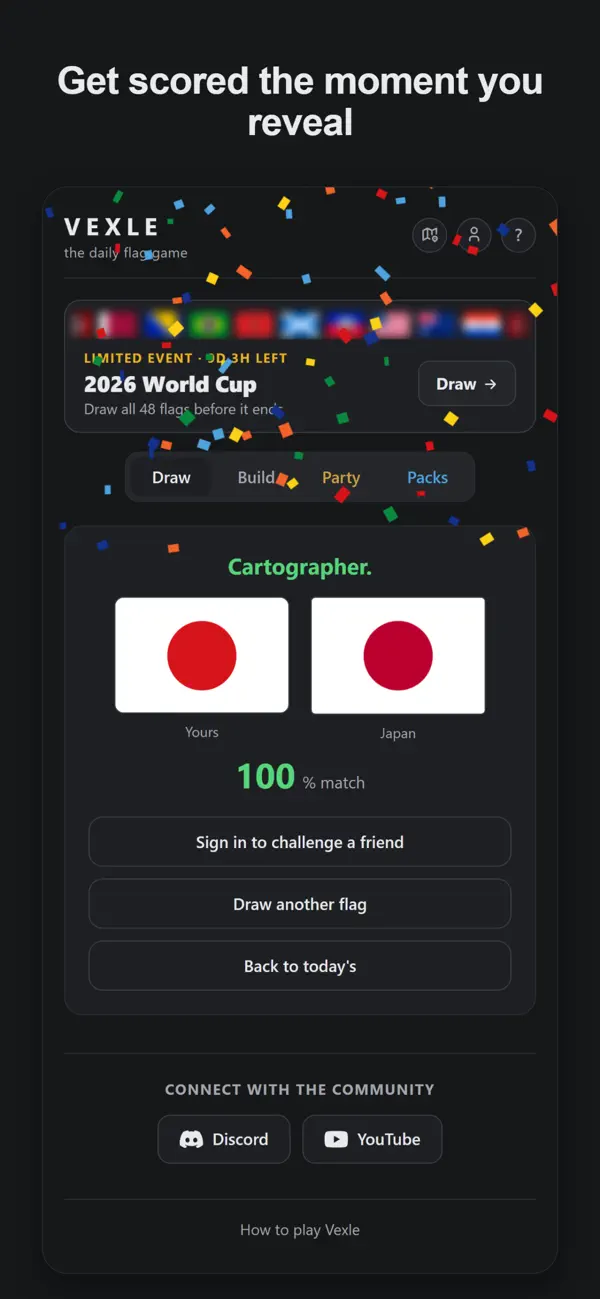 Vexle: Daily Flag Drawing