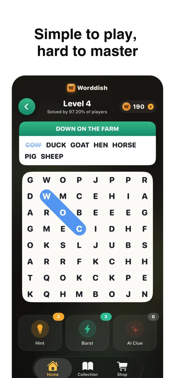 Worddish: Word Search
