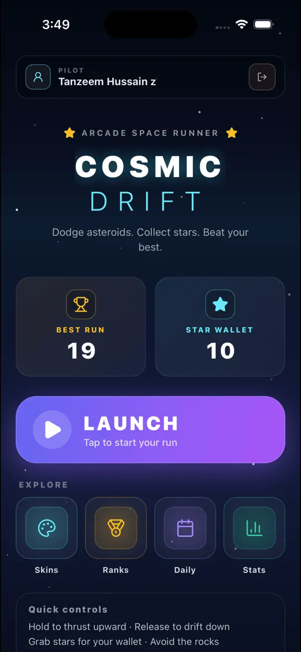 Cosmic Drift Star