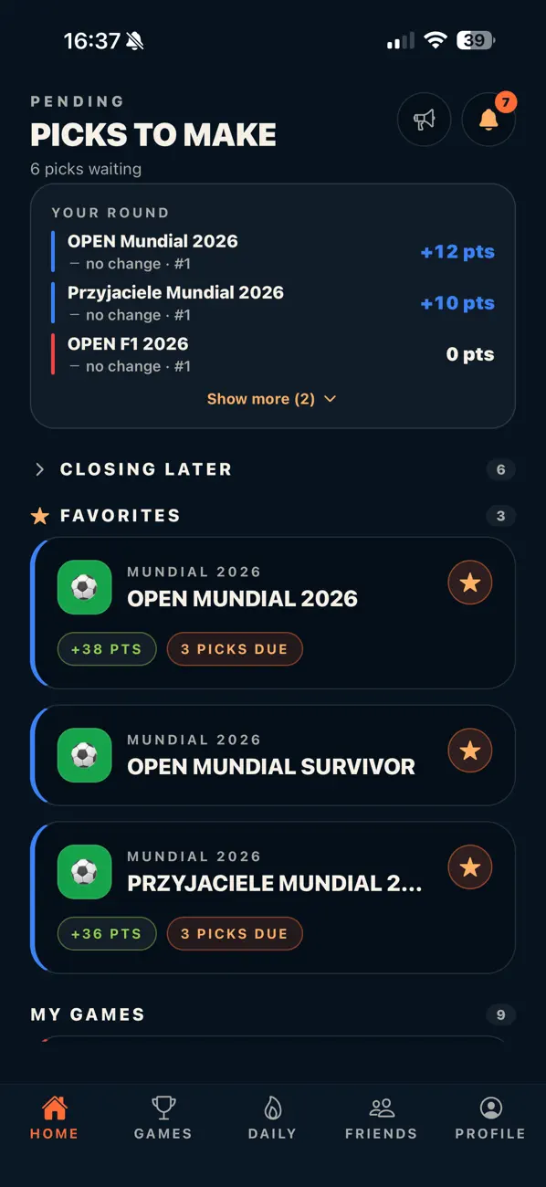 Friend Bet