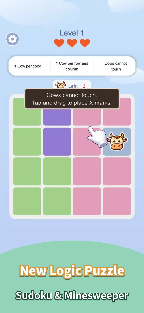 Cowdoku - Brain Puzzle Games