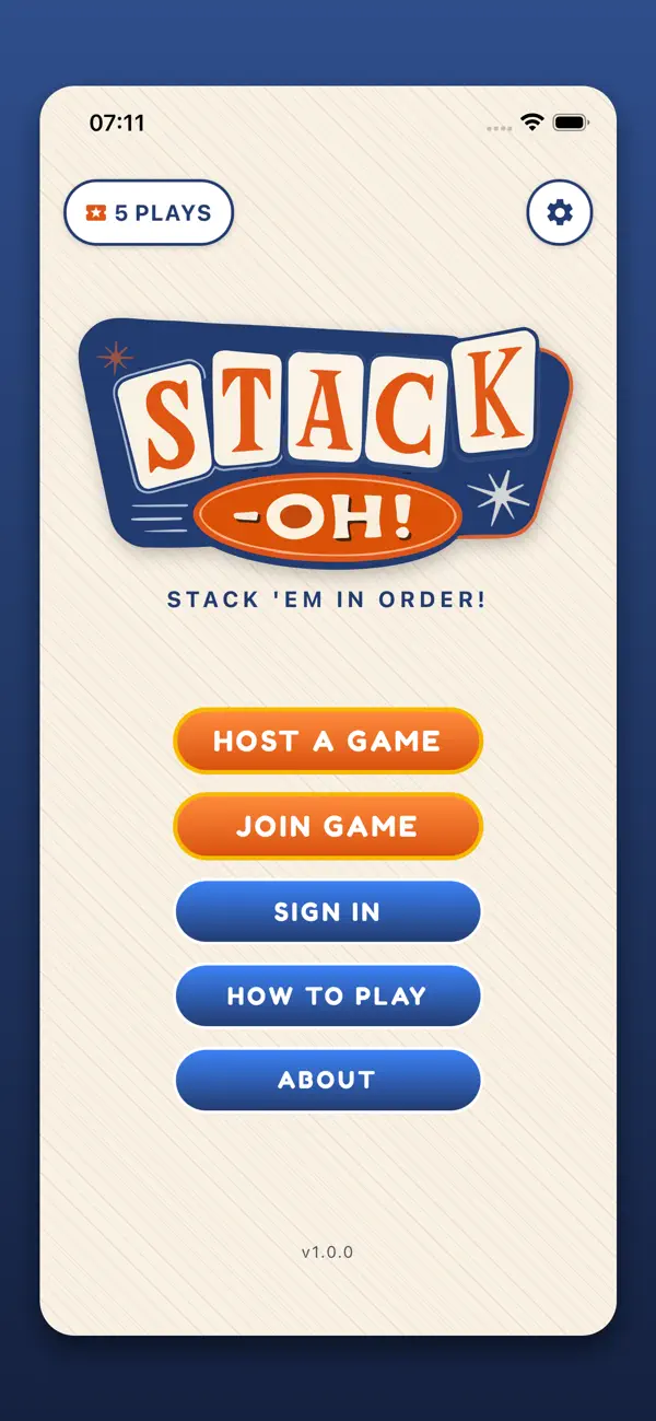Stack-OH! Card Game