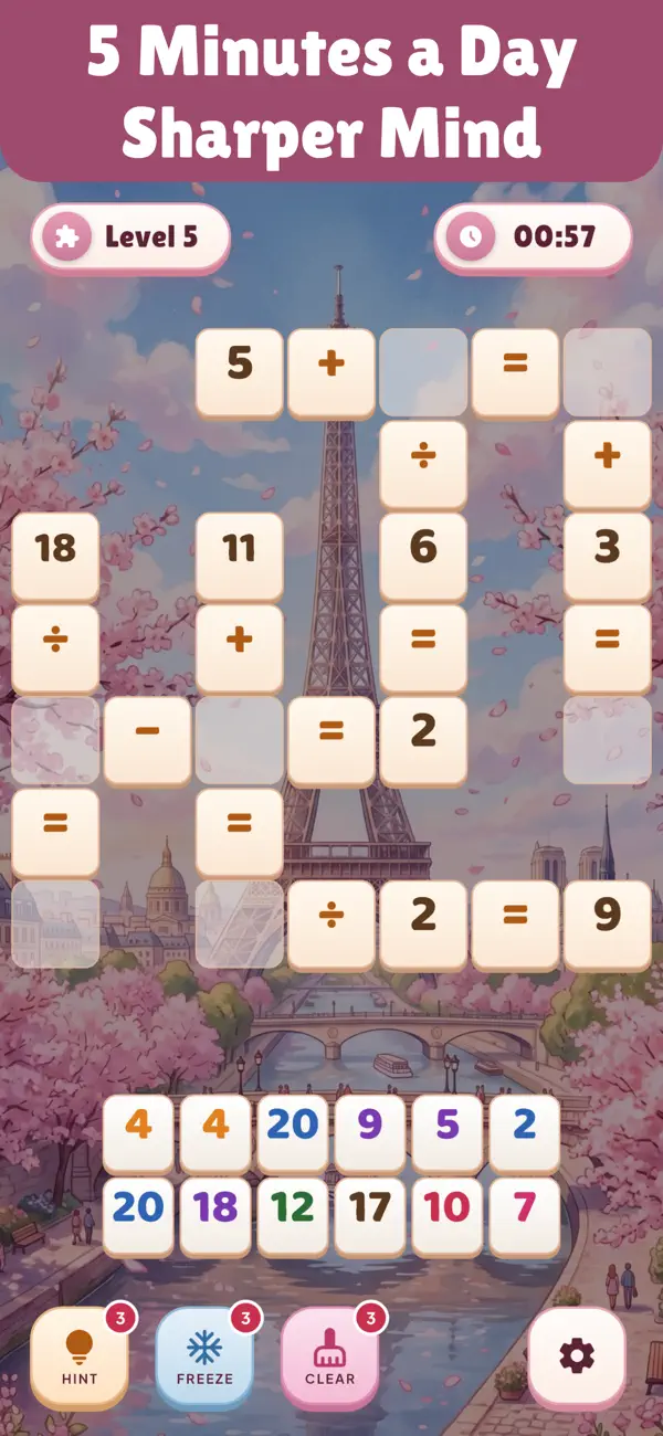 Number Crossword: Math Puzzle
