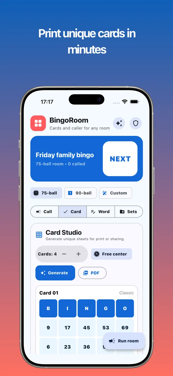 BingoRoom: Bingo Card Maker