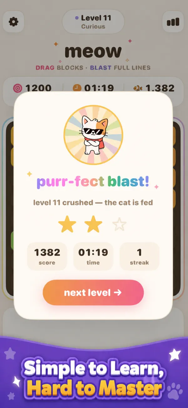 Meow Blast: Block Puzzle