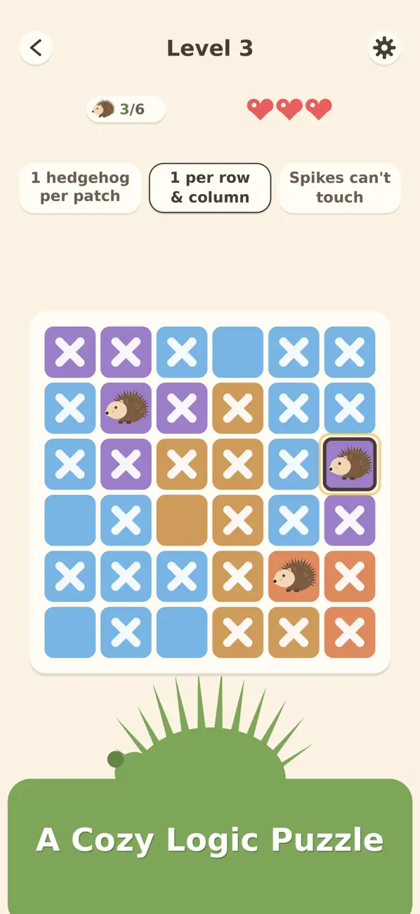 Prickle: Hedgehog Logic Puzzle