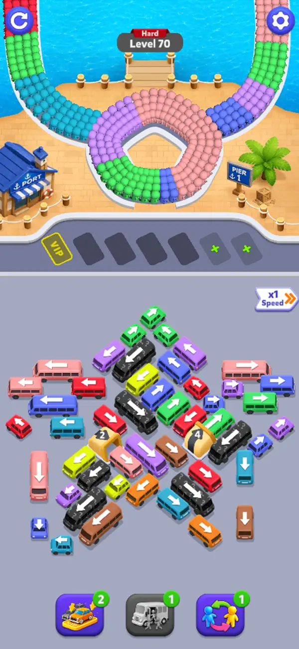 Bus Flow: Traffic Color Sort