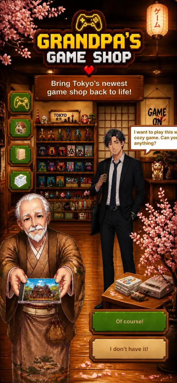 Grandpa's Game Shop Simulator