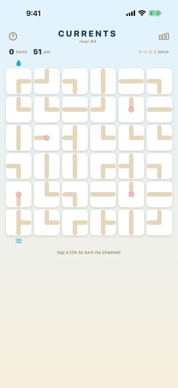 Currents — Daily River Puzzle