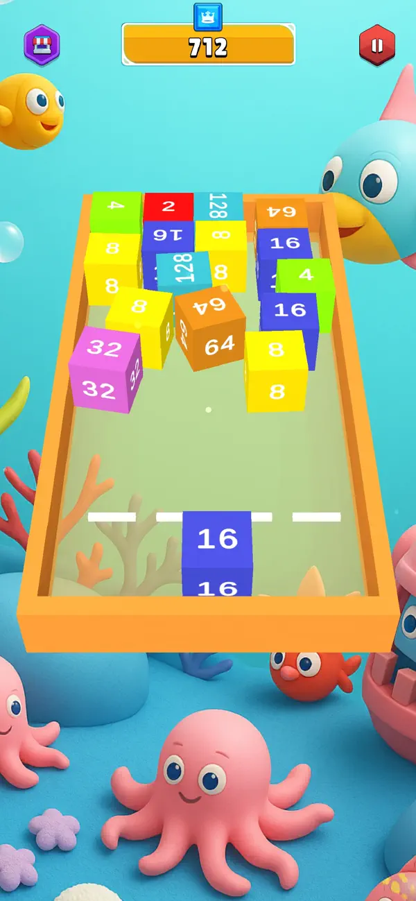 Cube Blast 2048 : Mega Merge