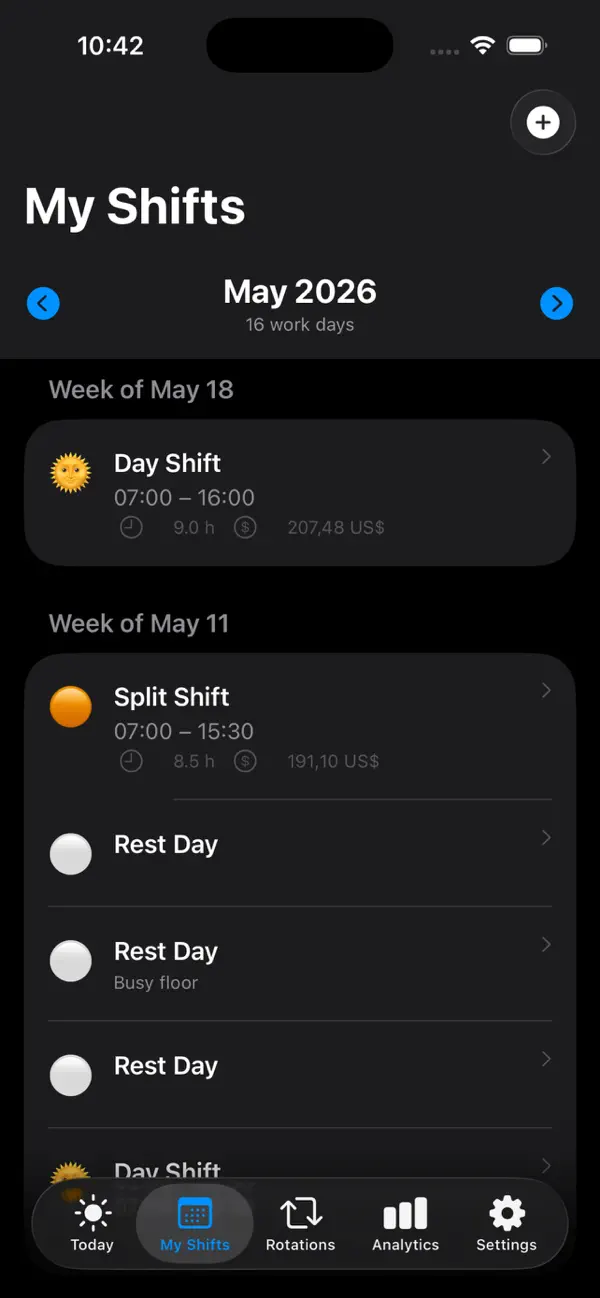 ShiftFlow Planner