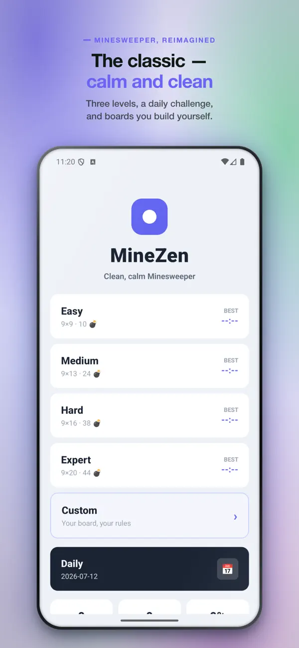 MineZen: Minesweeper