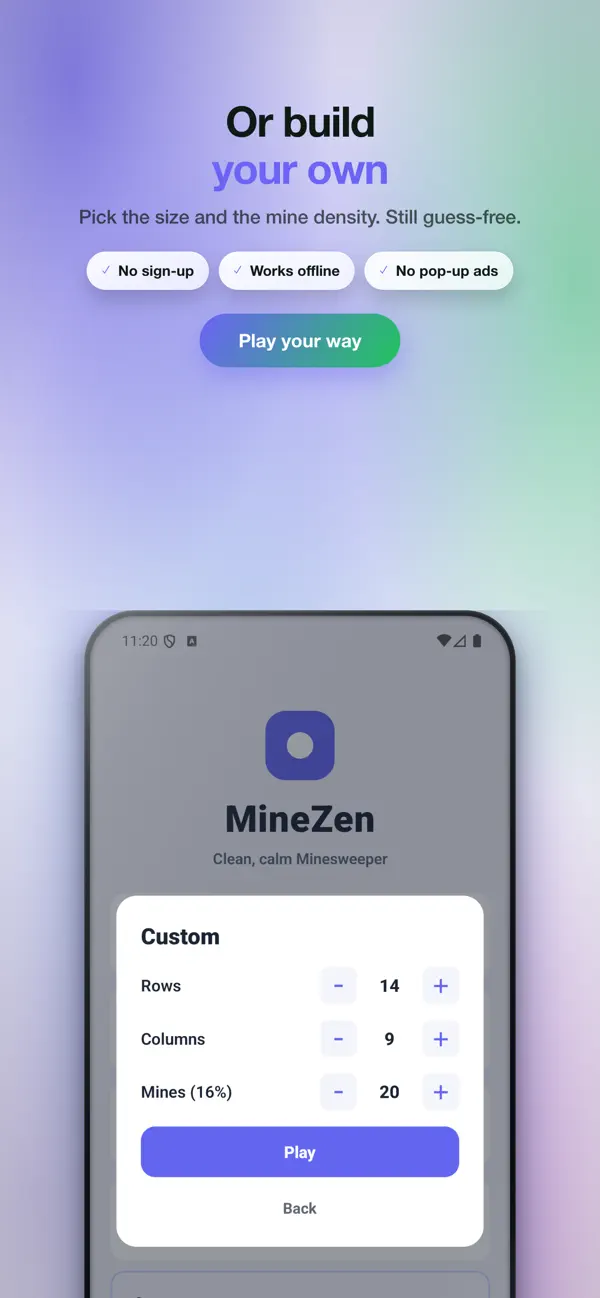 MineZen: Minesweeper
