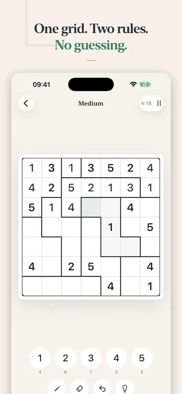 Suguru: Daily Logic Puzzle
