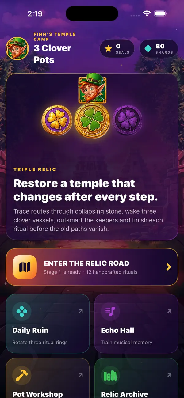 3 Clover Pots - Triple Relic