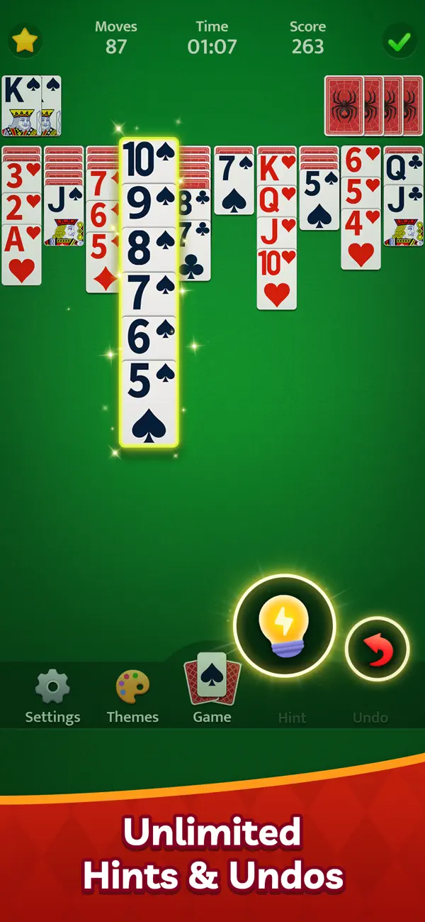 Spidux Spider Solitaire - Card