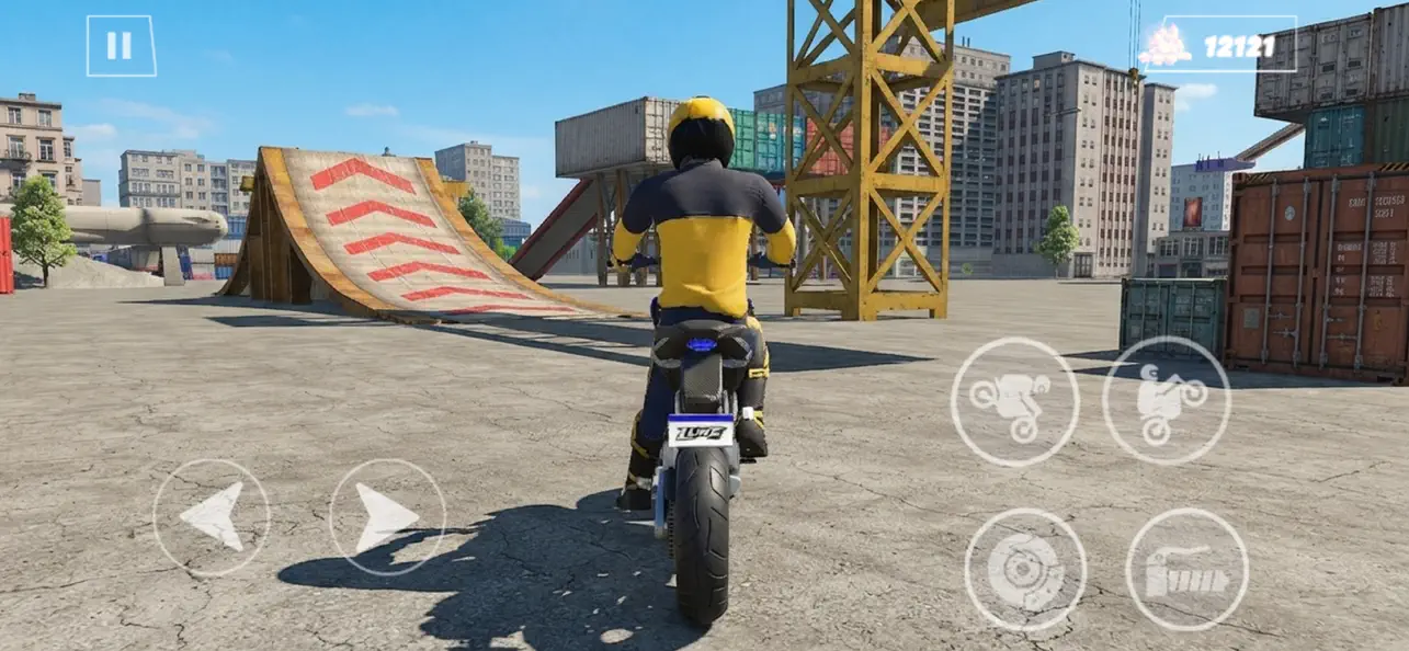 Moto Wheelie Flip Parkour 3D