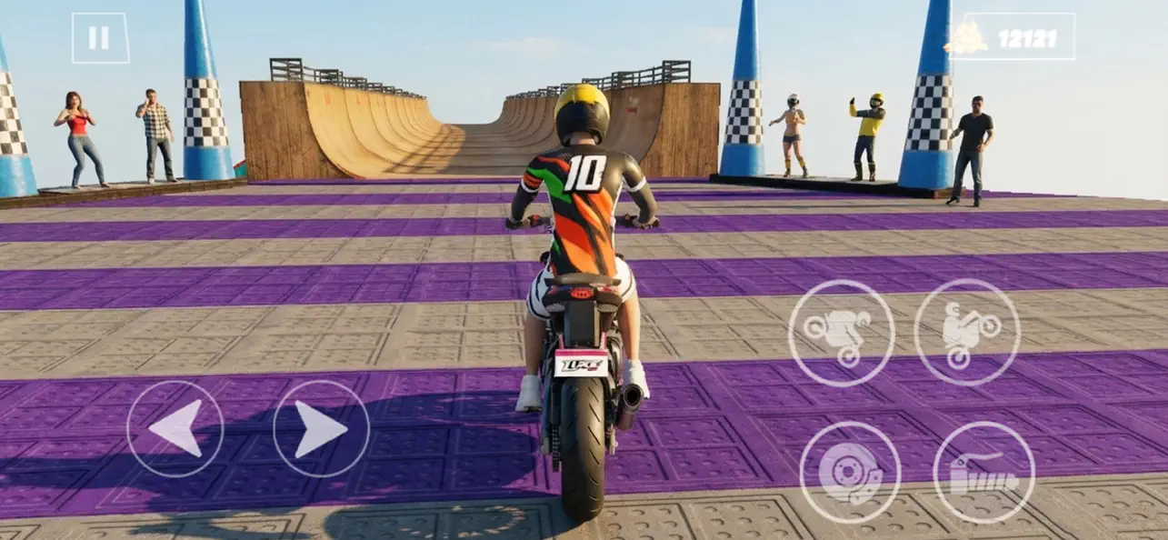 Moto Wheelie Flip Parkour 3D