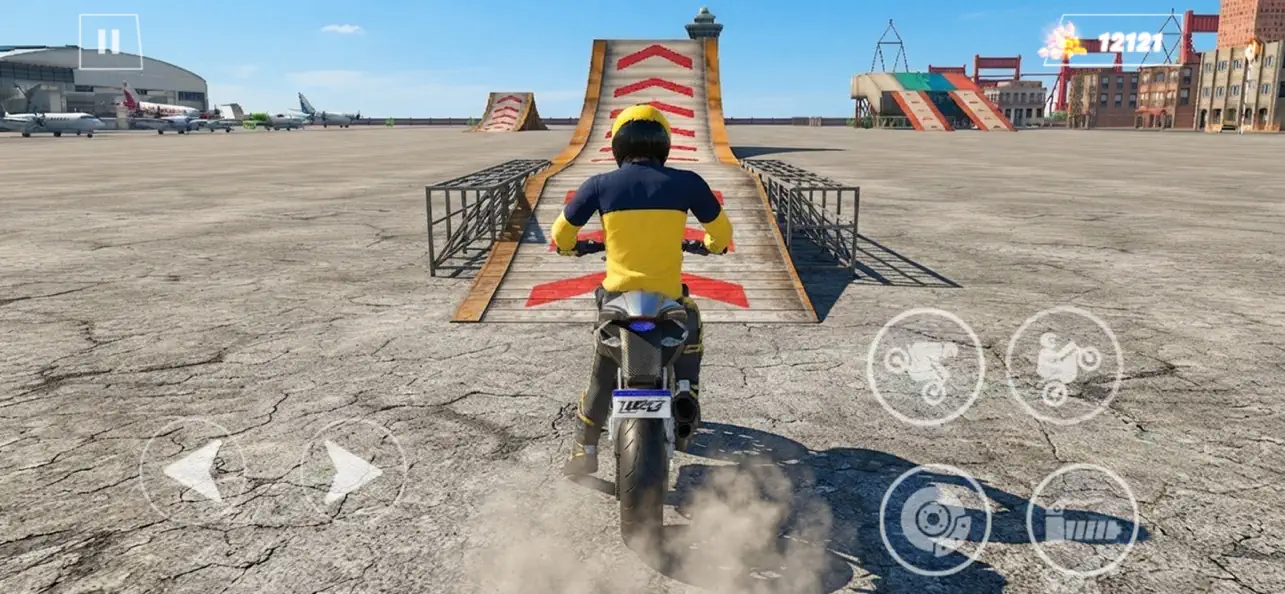 Moto Wheelie Flip Parkour 3D