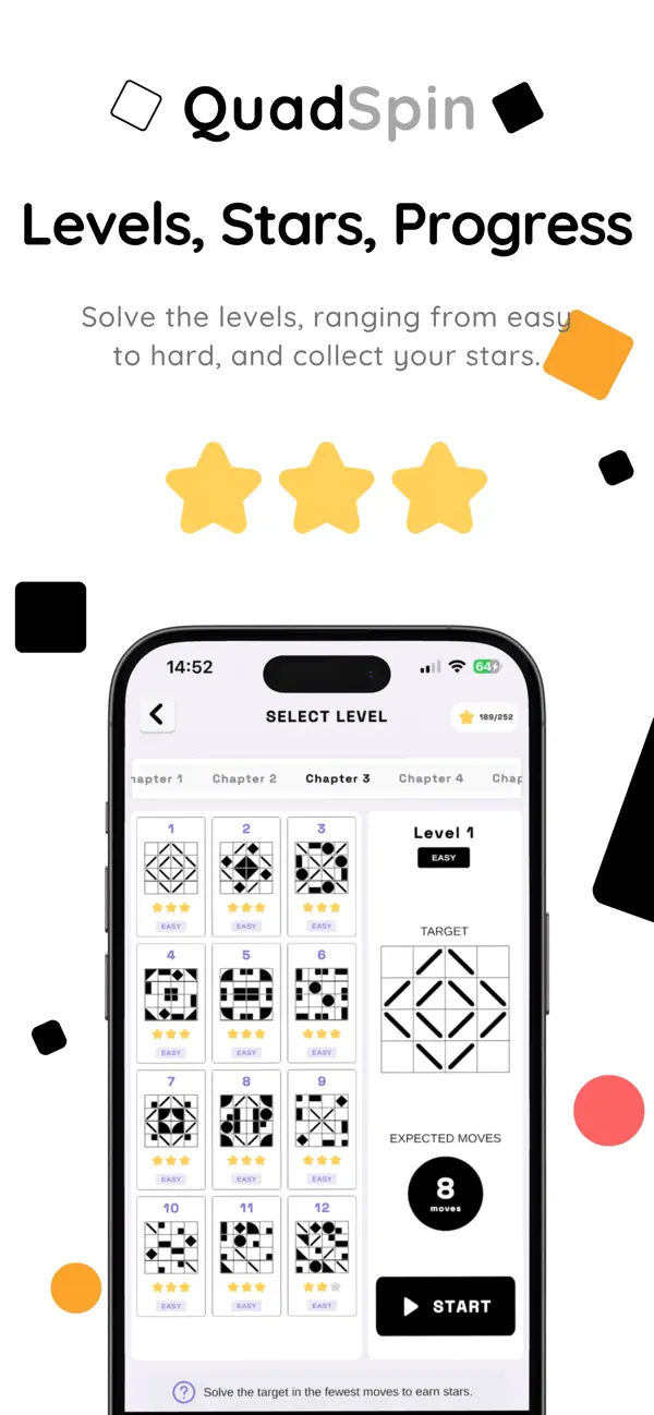 Block Rotate Puzzle - QuadSpin