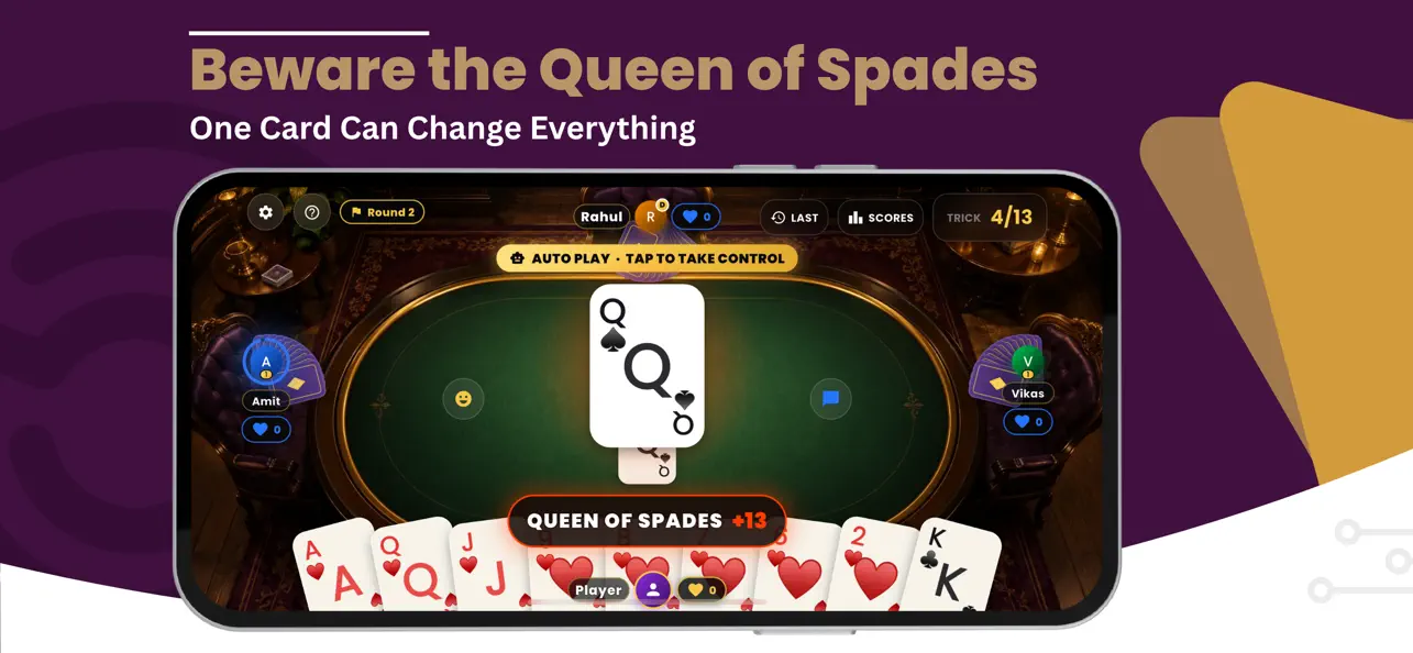 Hearts King : Online Card Game