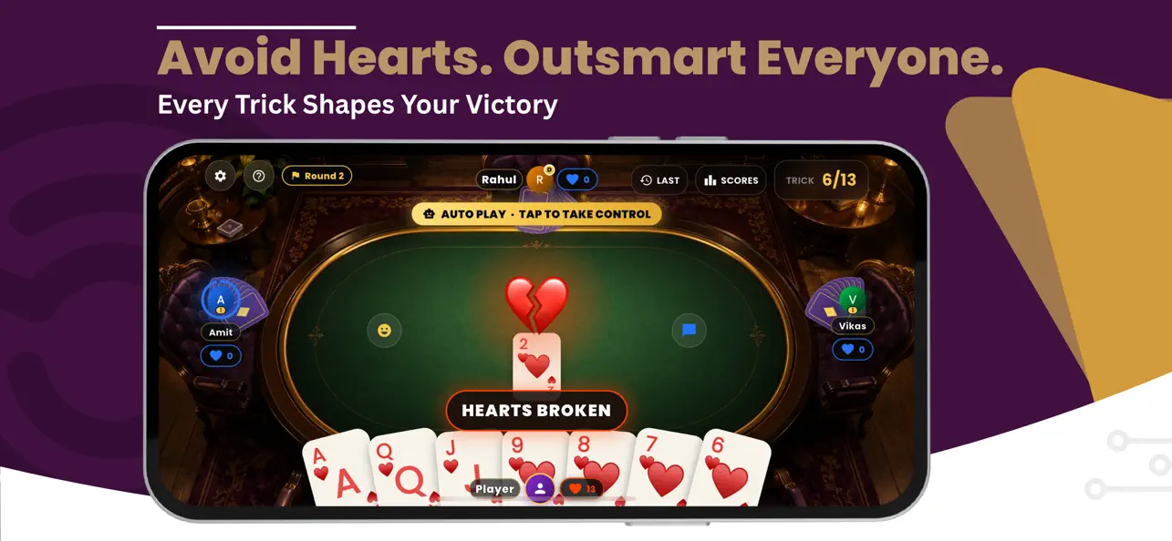 Hearts King : Online Card Game