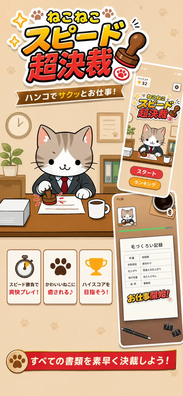 ねこねこスピード超決裁！