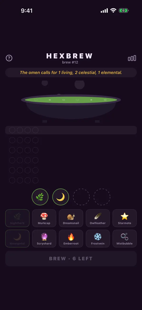 Hexbrew — Daily Potion Puzzle