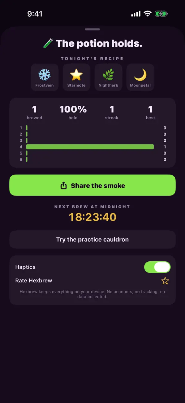 Hexbrew — Daily Potion Puzzle