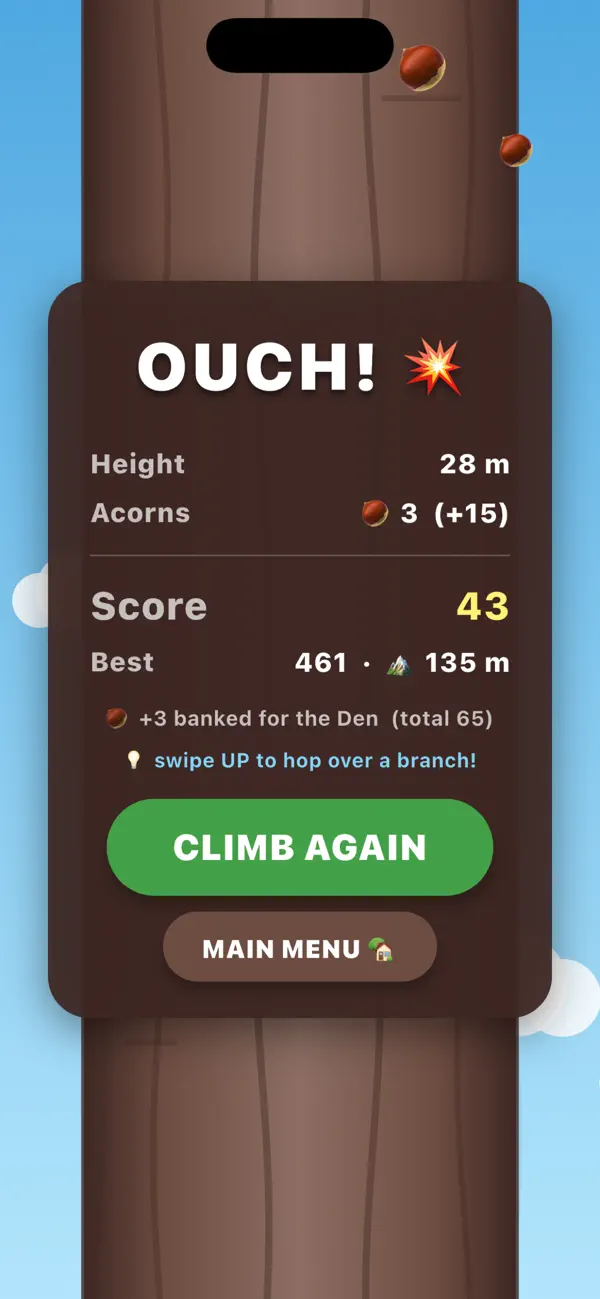 Squirrel Up! Endless Climber