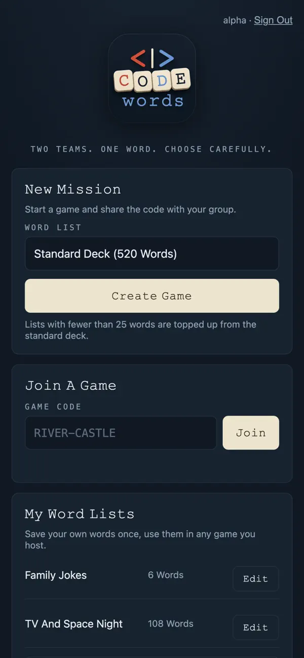 Codewords: Party Word Game