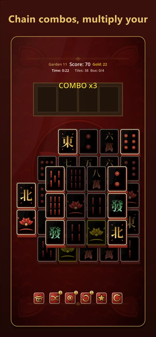 Mahjong Solitaire: Red Lotus