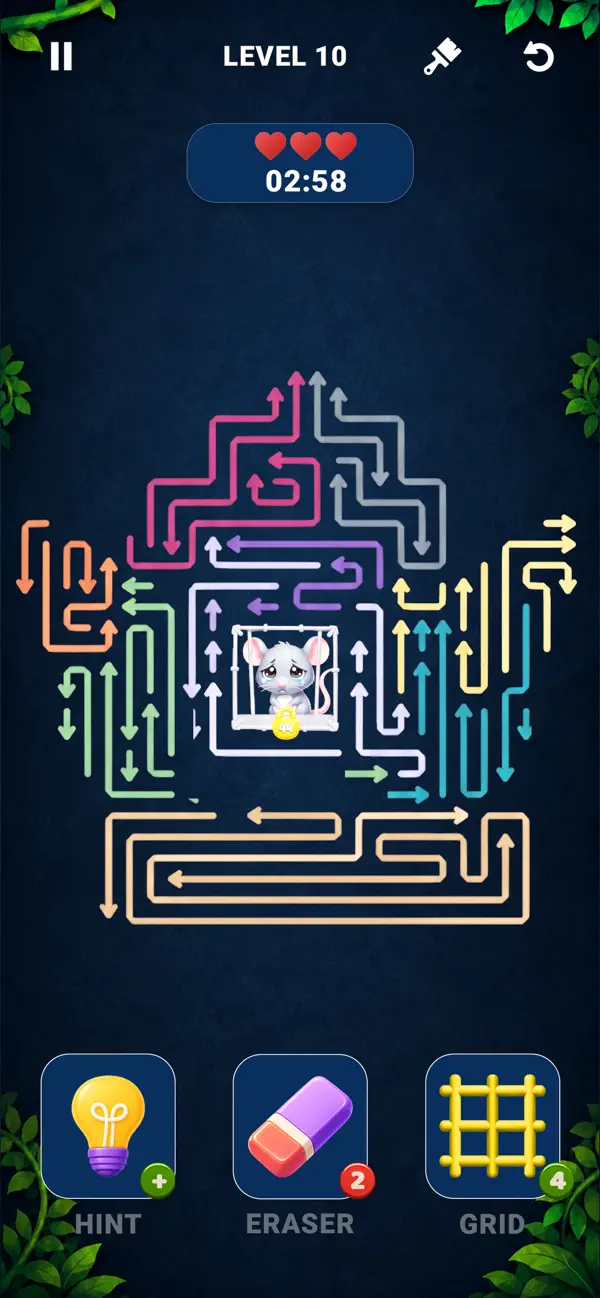 Maze Arrow Puzzle: Save Animal