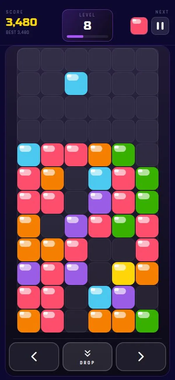Drop Blast - Neon Color Match