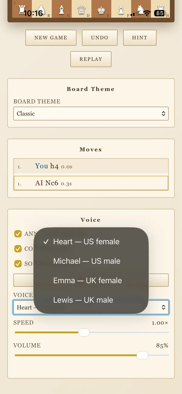Chess Echo