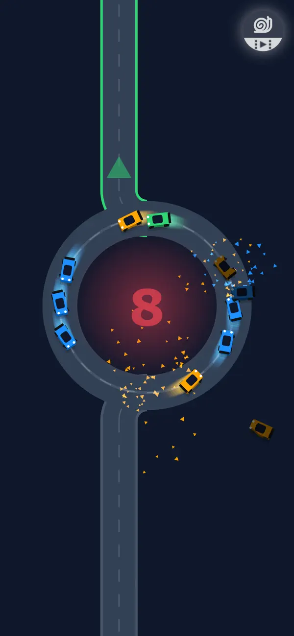 Circle Car Neon Oval Dash