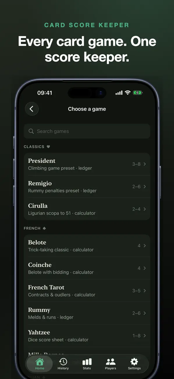 Puntia: Card Score Keeper