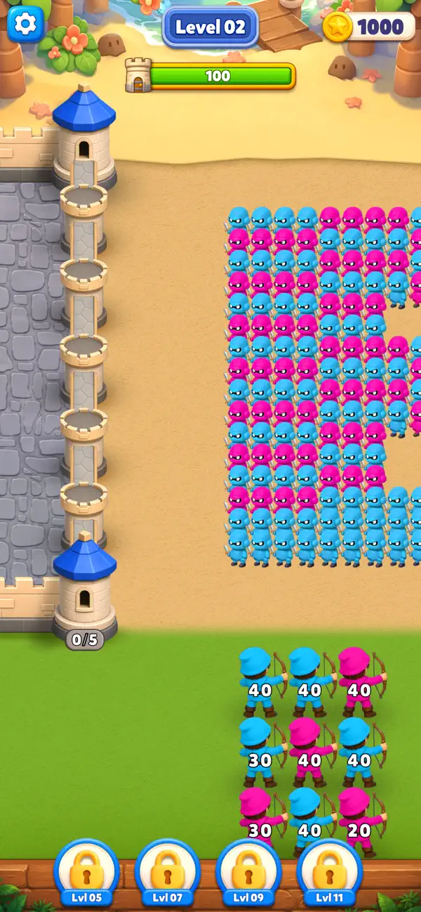 Arrow Rush: Castle defense
