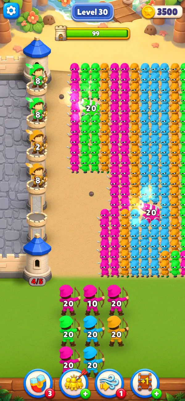 Arrow Rush: Castle defense